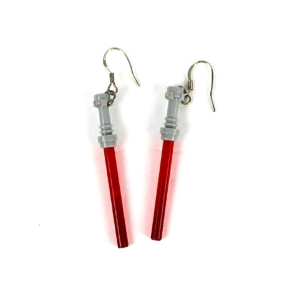 Light saber earrings lego Darth vader